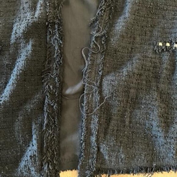 Zara- Black Blazer with Studs. Size Medium - Picture 3 of 6